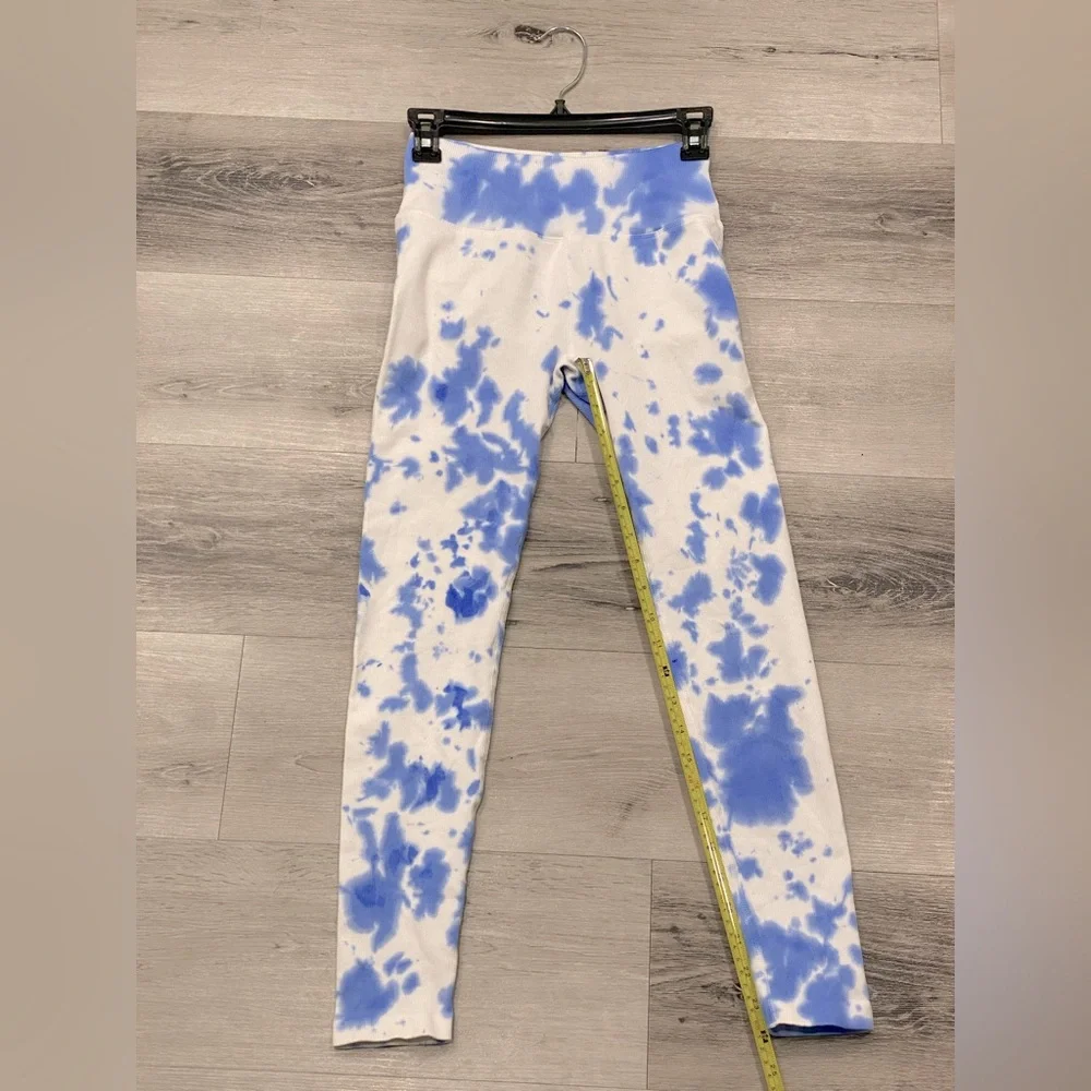 SPIRITUAL GANGSTER Love Sculpt Yoga Leggings Size:M/L Summer Breeze Tie Dye EUC - Picture 6 of 9